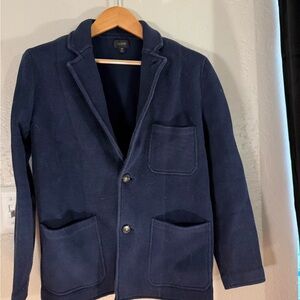 Men's Navy 100% Cotton Blazer Jacket
